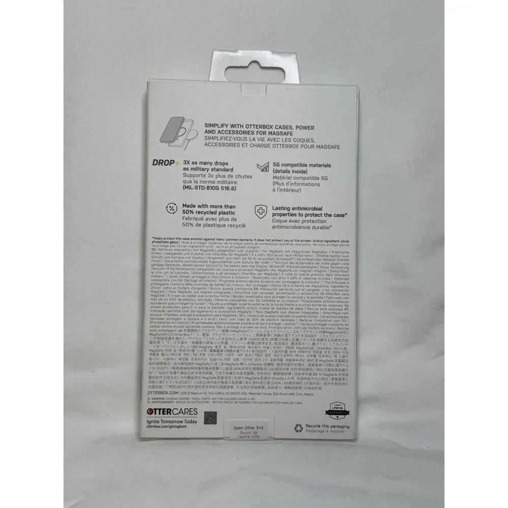 New Clear OtterBox Symmetry+ Series Case Magsafe for iPhone 14 Pro Max 2022 XL